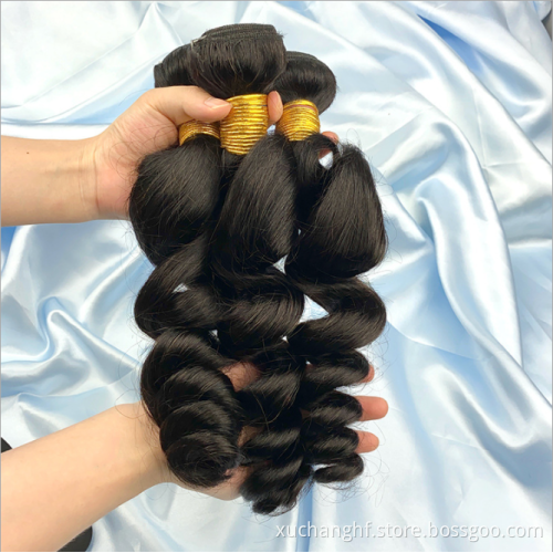 Wholesale Virgin Hair Vendors Brazilian Peruvian Loose Deep Body Straight Wave Human Hair 3 Bundles With Lace Frontal Closures
